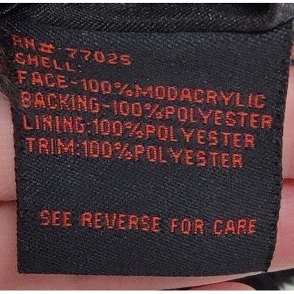 Adrienne Landau Black Modacrylic Hooded Jacket - Picture 7 of 7